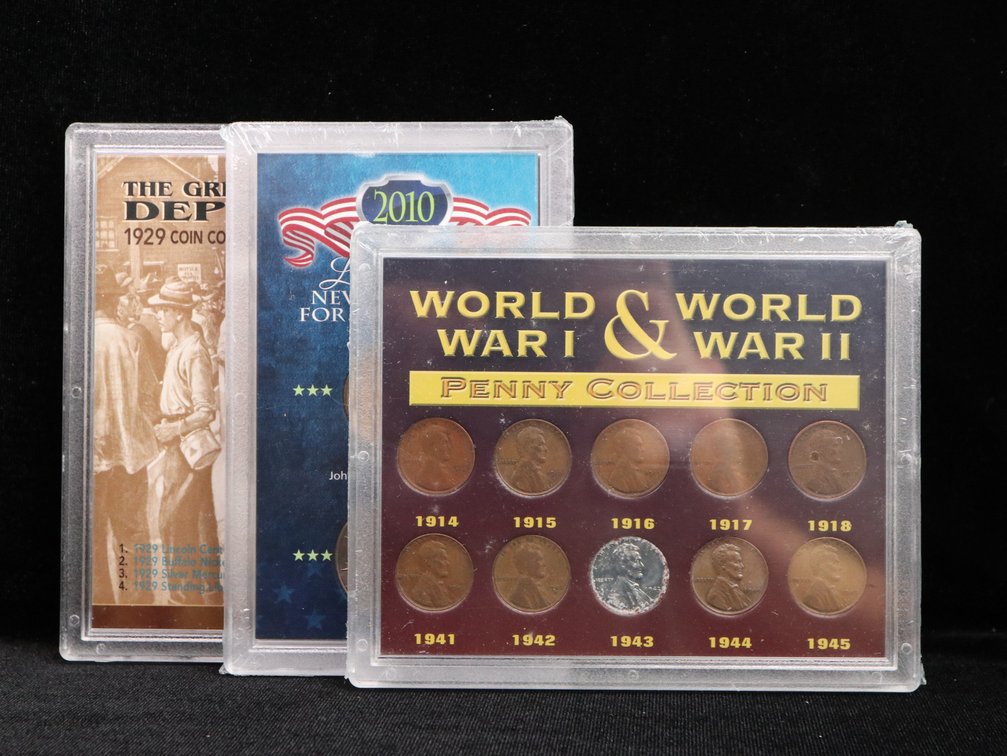  World War I and World War II Penny Collection, Lost Coins Never Released for Circulation, The Great Depression 1929 Coin Collection