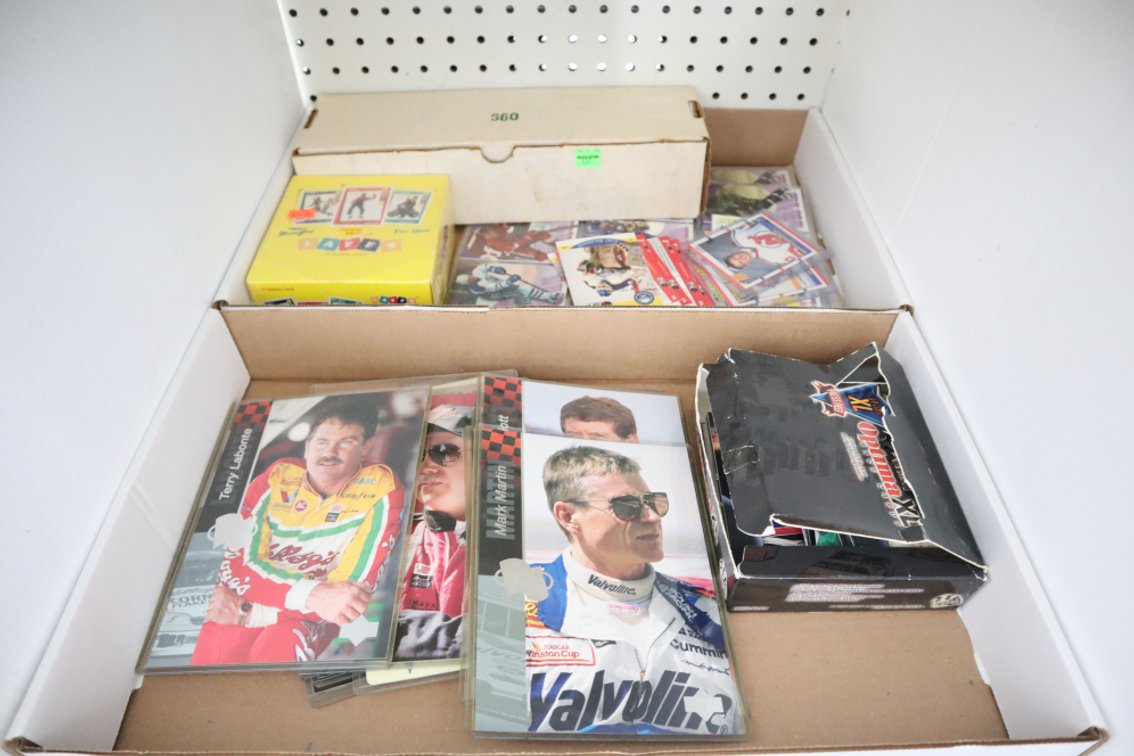 Hockey and Nascar Collector Cards