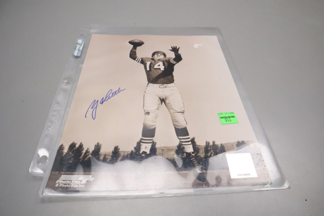 Y.A. Tittle Autographed Picture