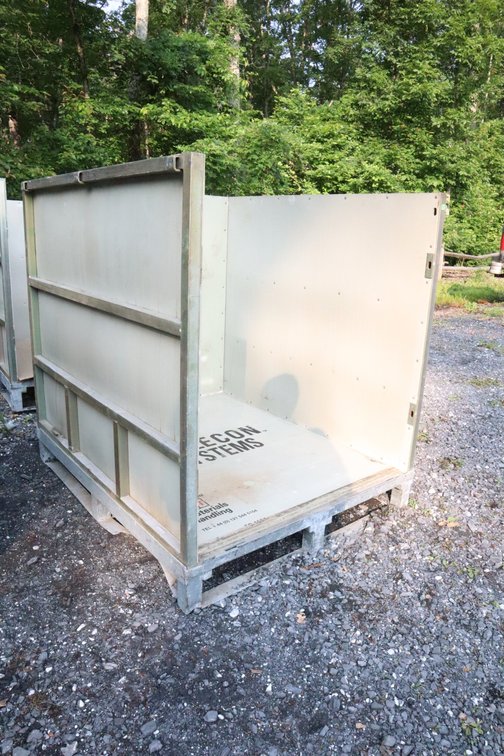 Steel Pallet Box With 3 Side Walls