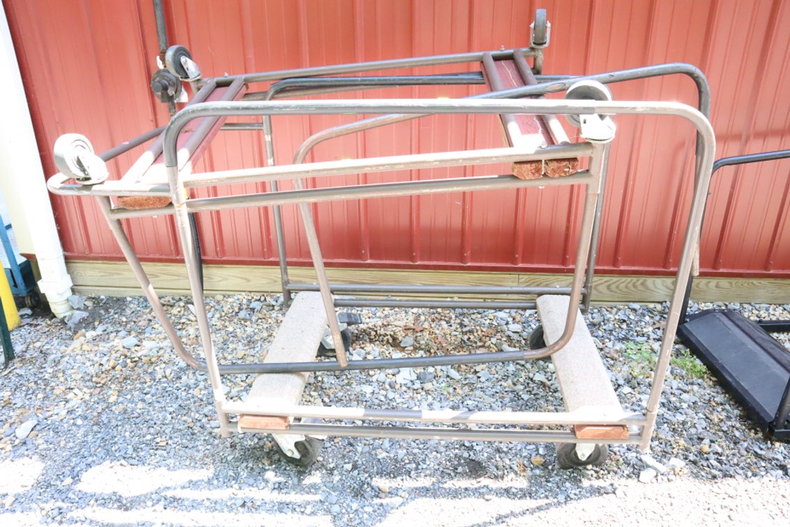 Pair of Folding Table Carts