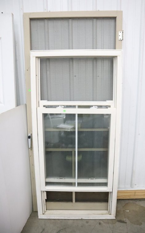 Double Pane Window and 36-Inch Screen Door