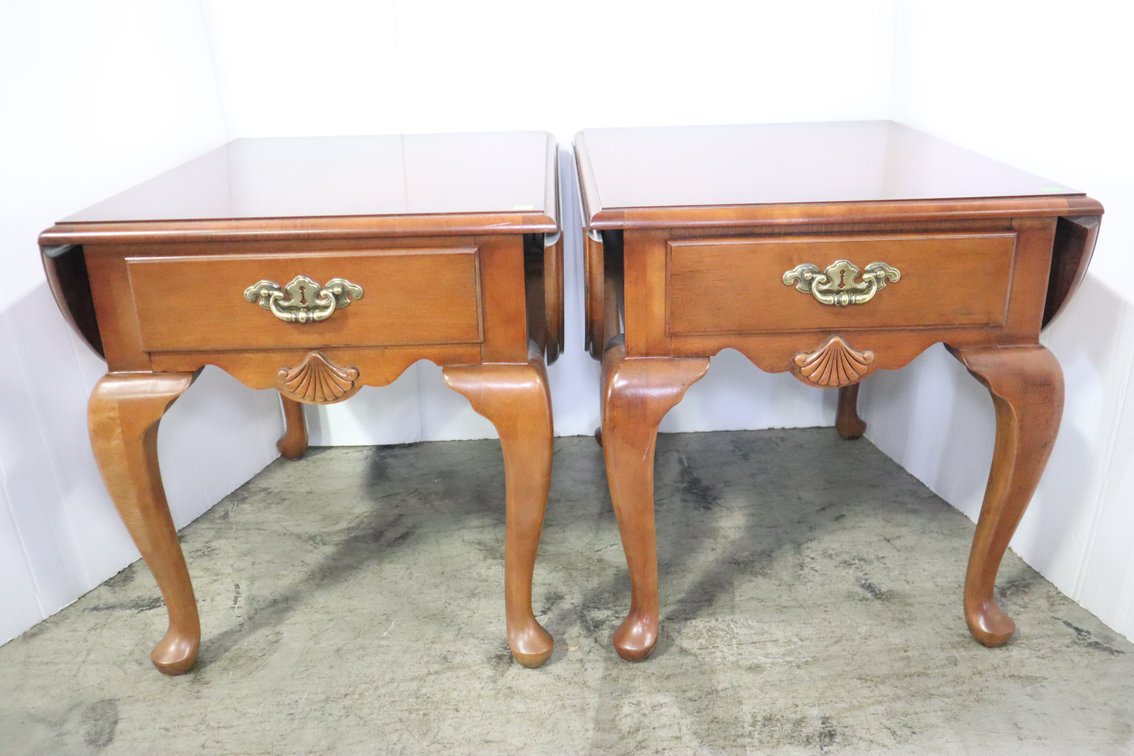Pair Of Drop Leaf Side Tables