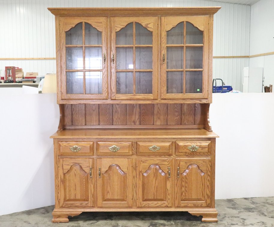 Oak Step Back Kitchen Cupboard