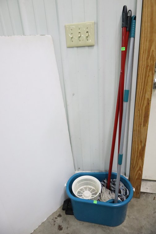 Mop Bucket and Mops