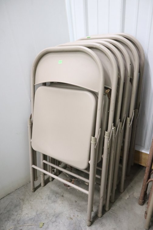 7 Metal Folding Chairs
