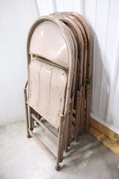 7 Metal Folding Chairs