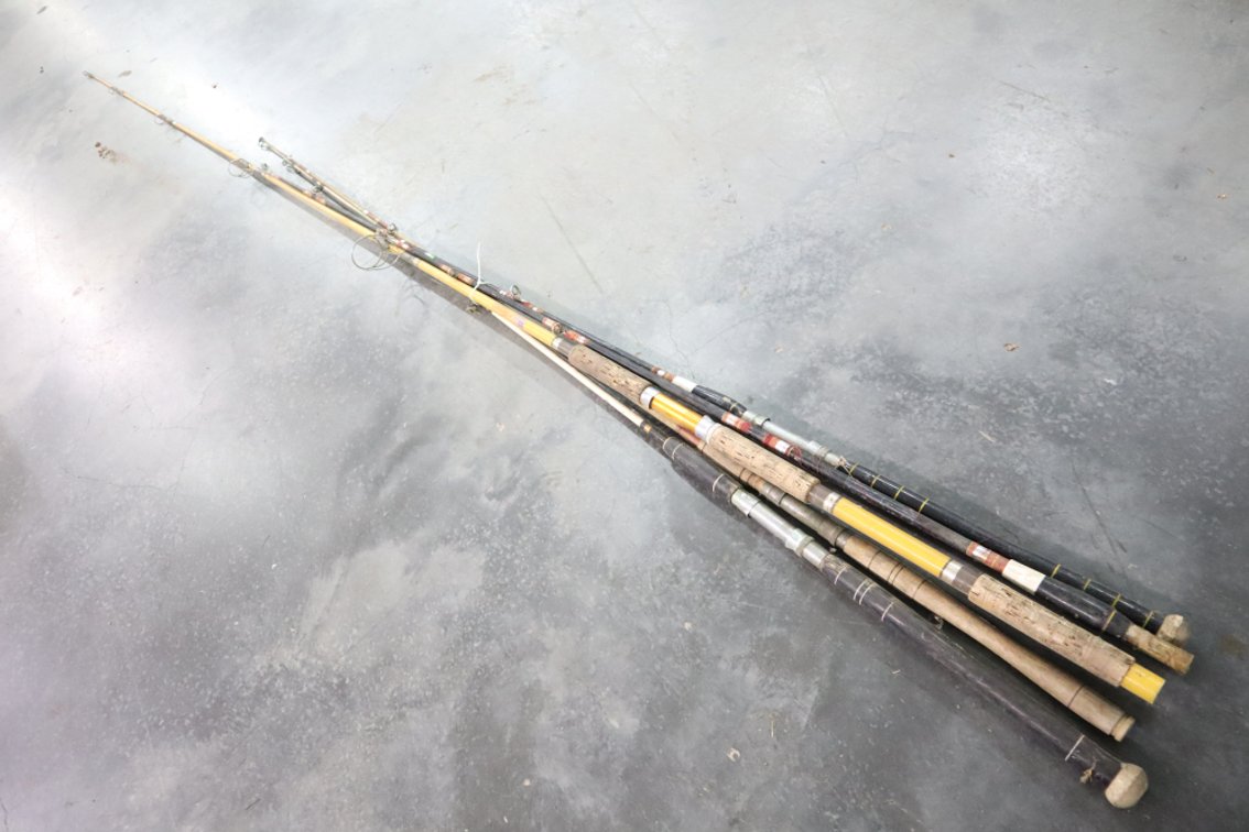 Group of Vintage Fishing Poles