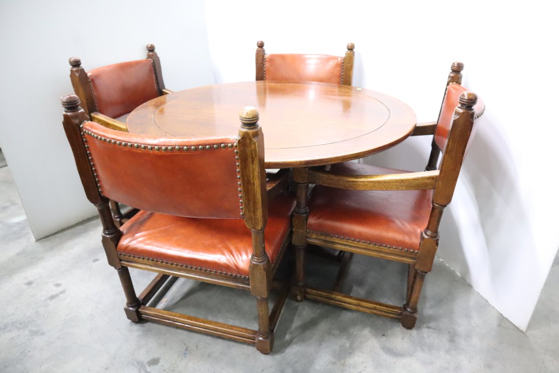 Vintage Dining Table and 4 Chairs
