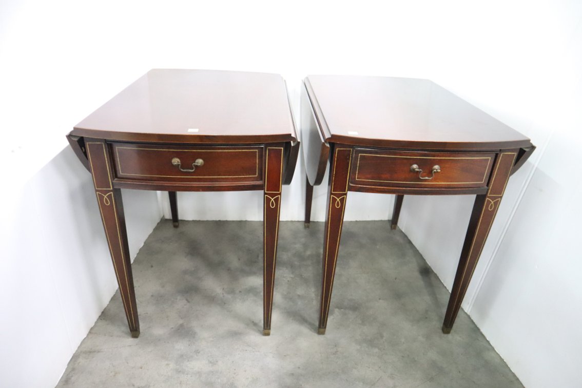Pair of Drop Leaf End Tables