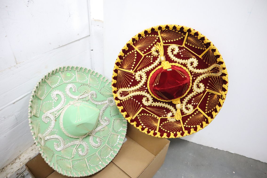 Pair of Velvet Sombreros
