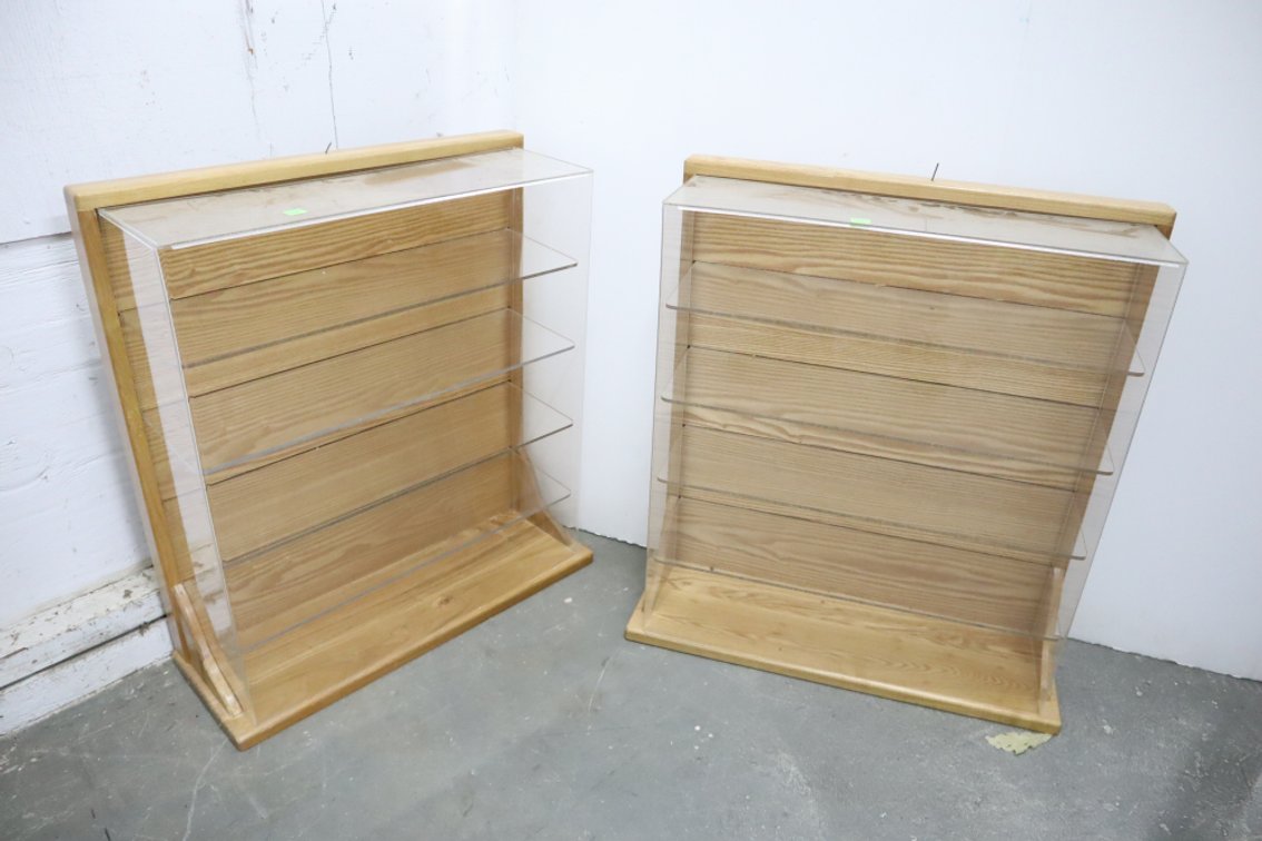 Pair of Small Display Shelves