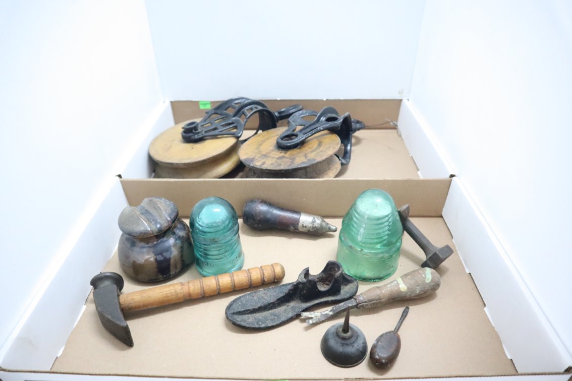 Antique Pulleys and Collectibles