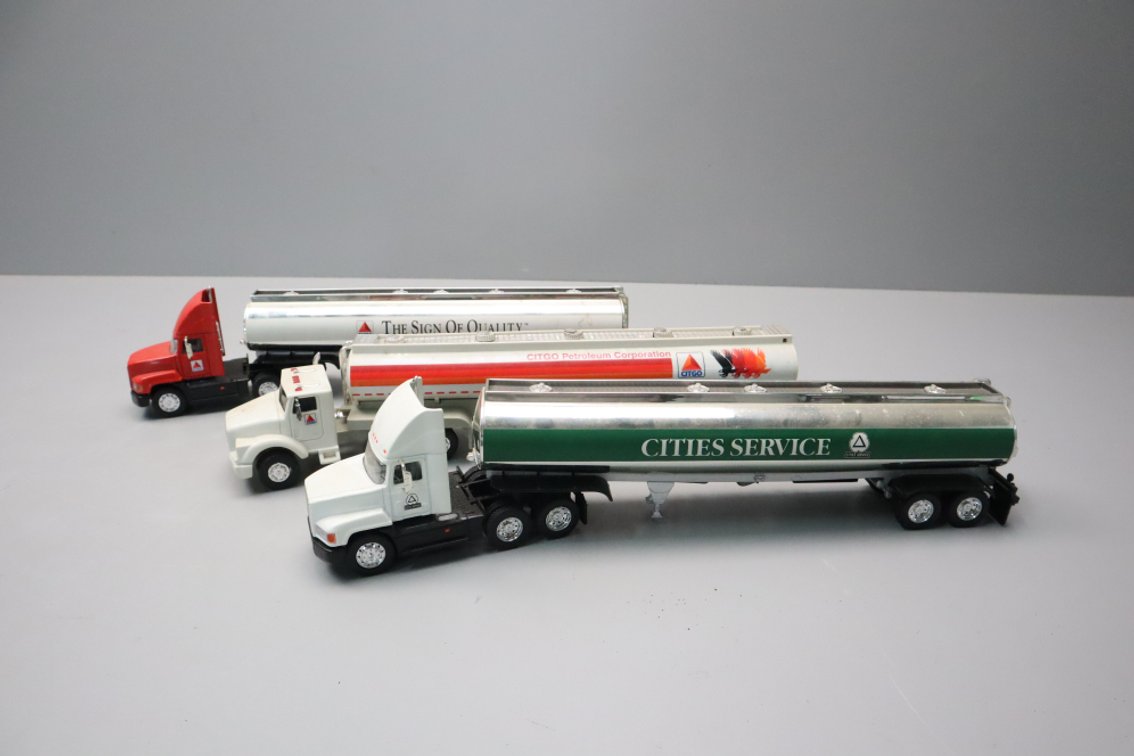 3 Collectible Semi Tanker Trucks