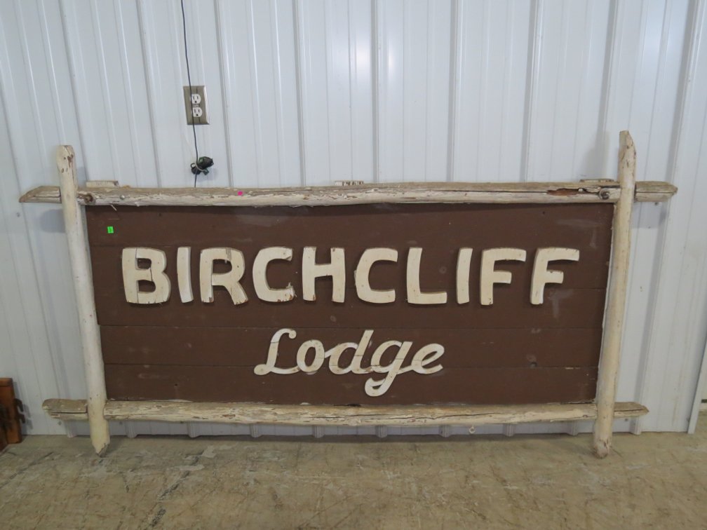 Wooden Lodge Sign