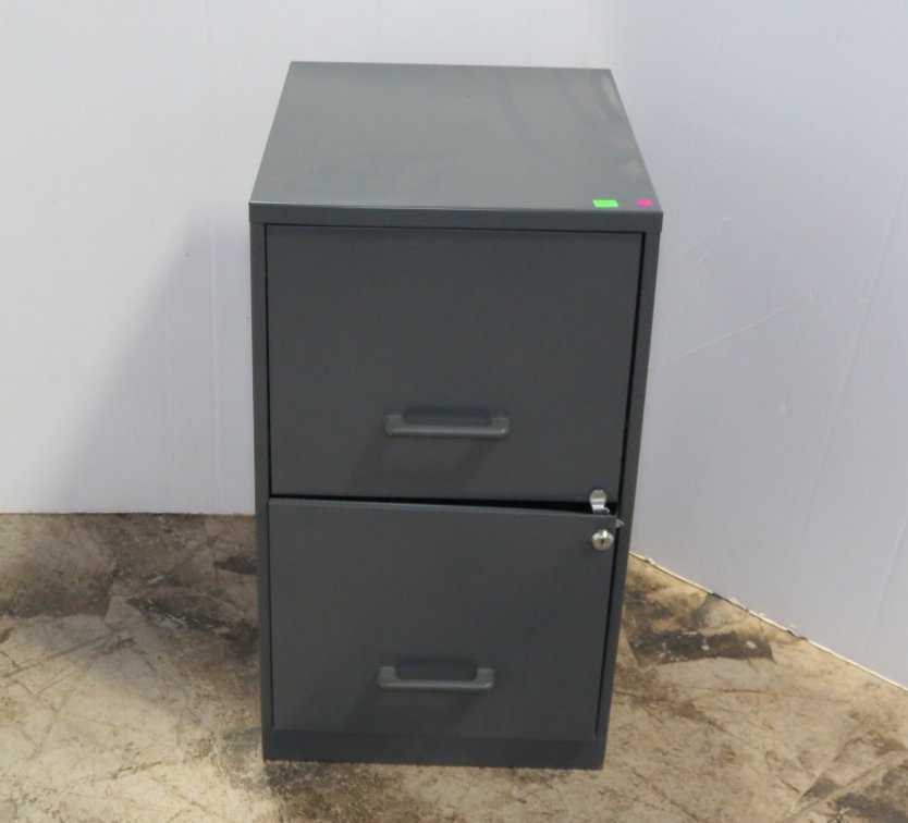 Two Drawer Metal File Cabinet