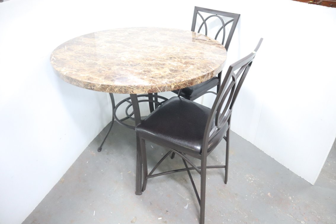 Table and 2 Padded Chairs