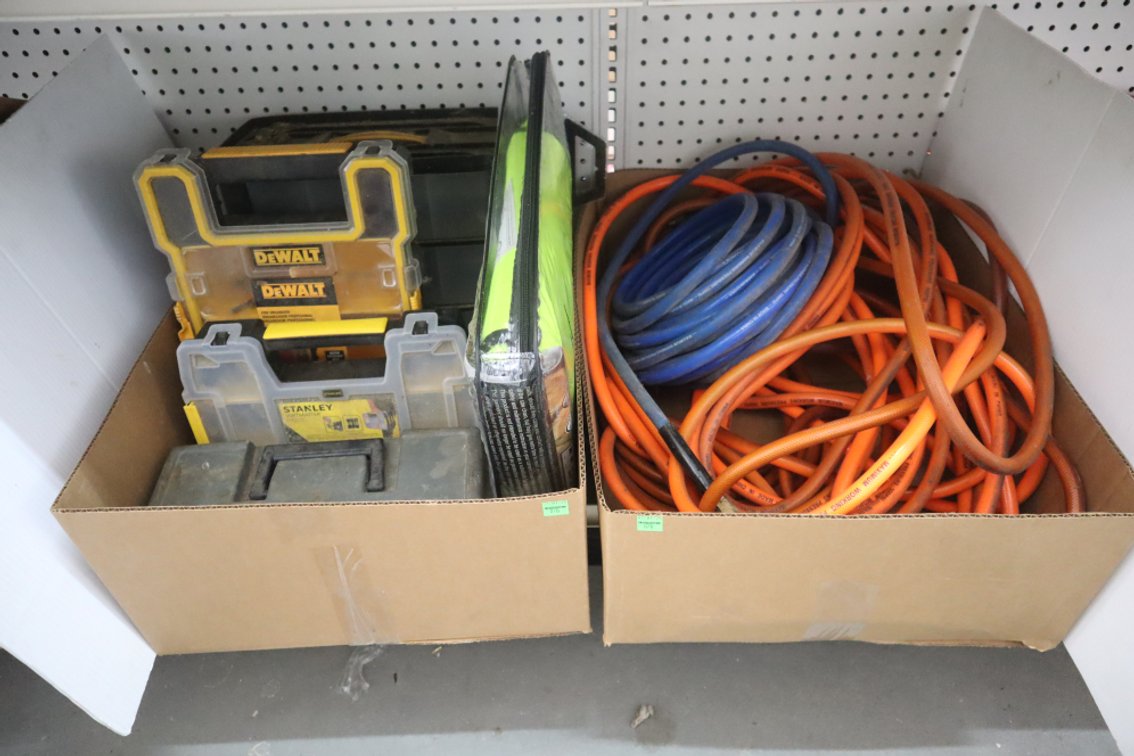 Air Hoses, Plastic Organizers, Chainsaw Chaps