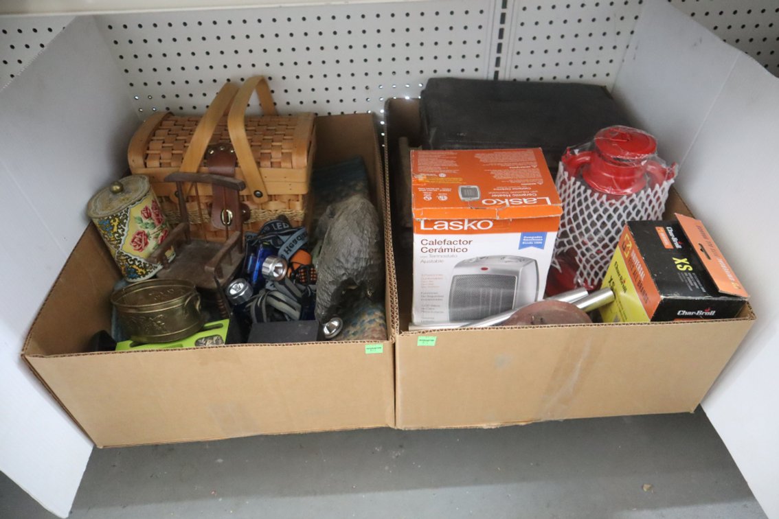 Miscellaneous Household Items, Electric Heater, Lantern, Headlamps