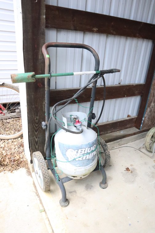 Propane Torch With Tank and Cart
