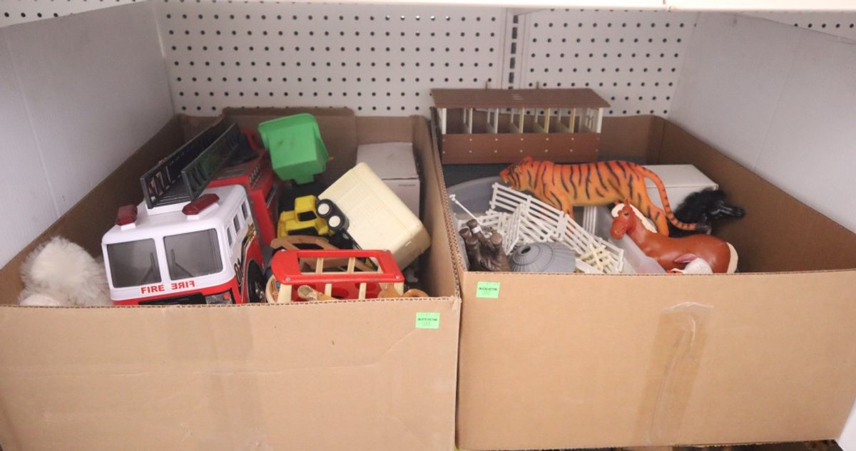 Group of Toys, Animals and Farm Toys