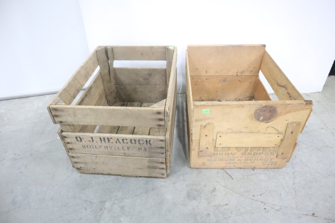 Pair of Wooden Crates