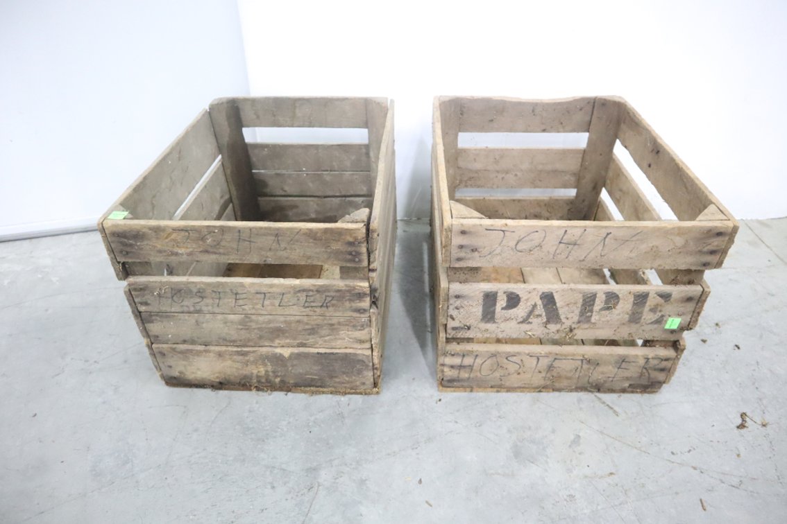 Pair of Wooden Crates