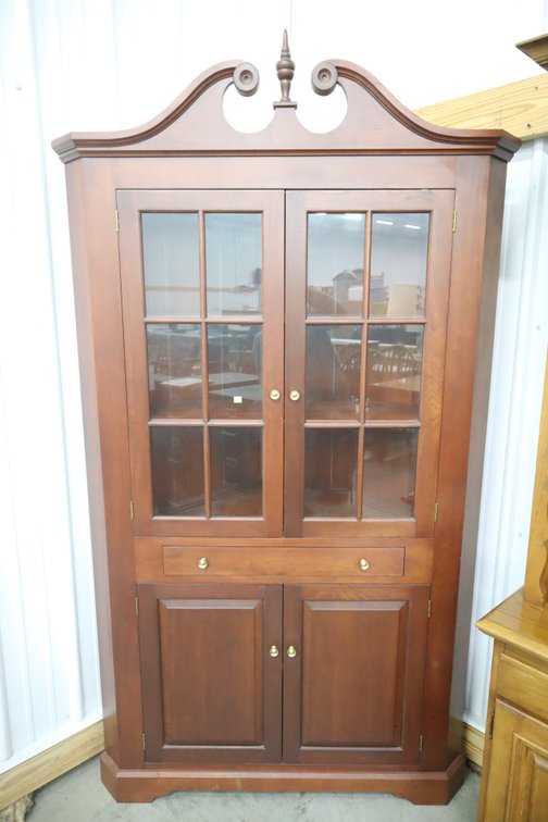Solid Wood Corner Cabinet