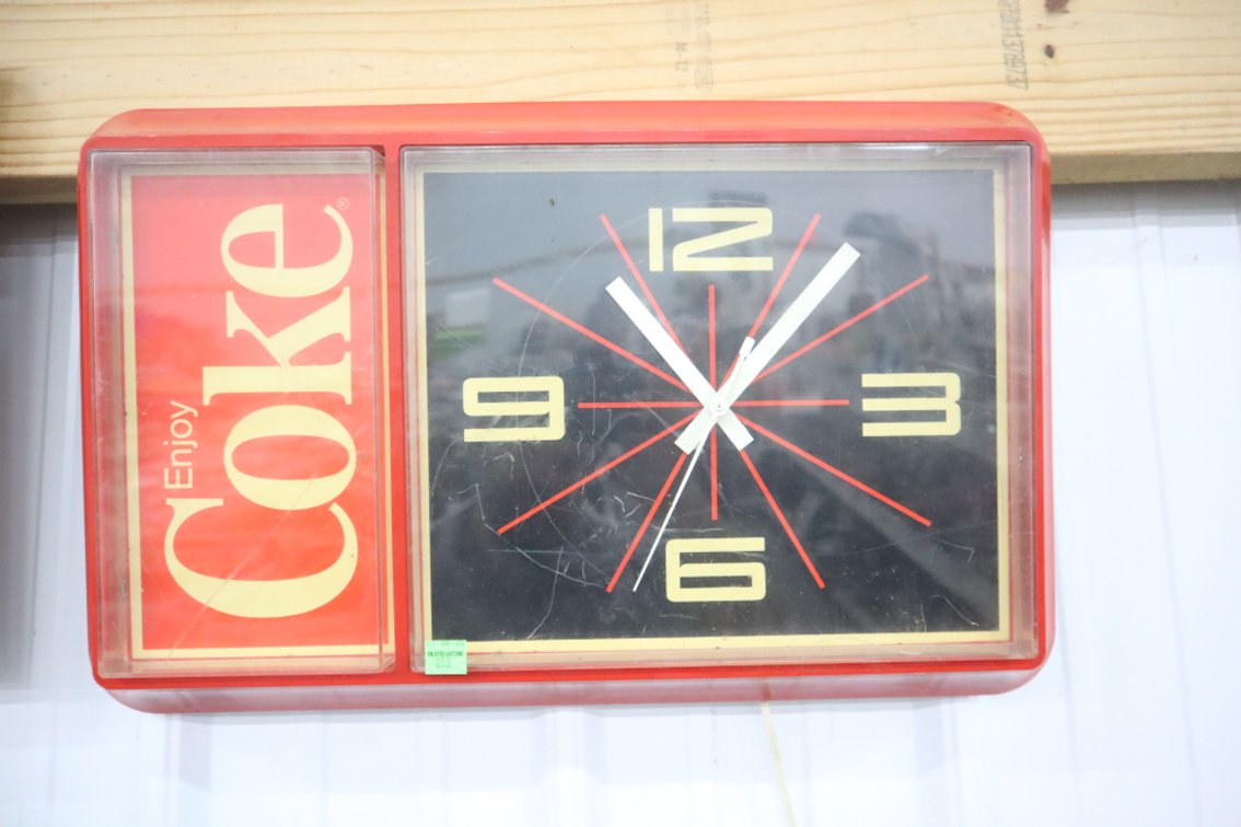 Coke Advertising Electric Clock