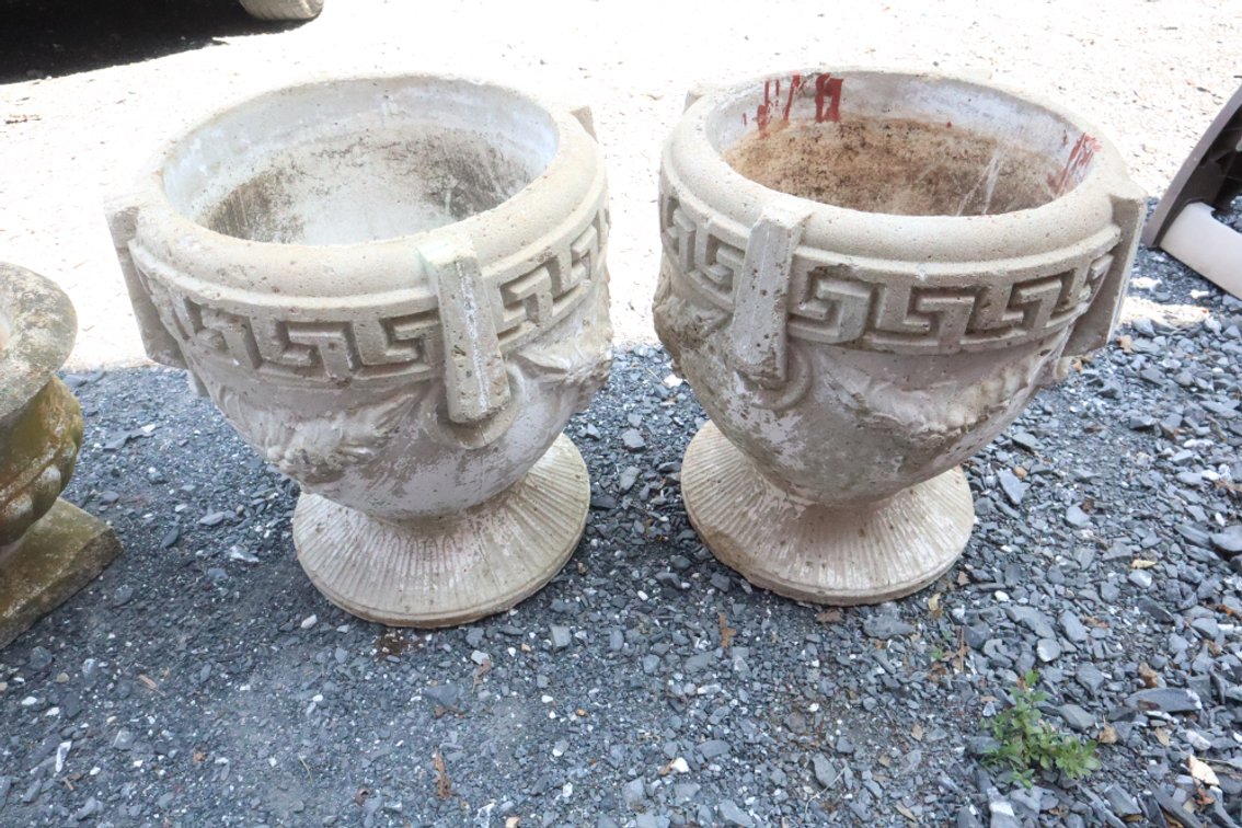 Pair of Cement Planters