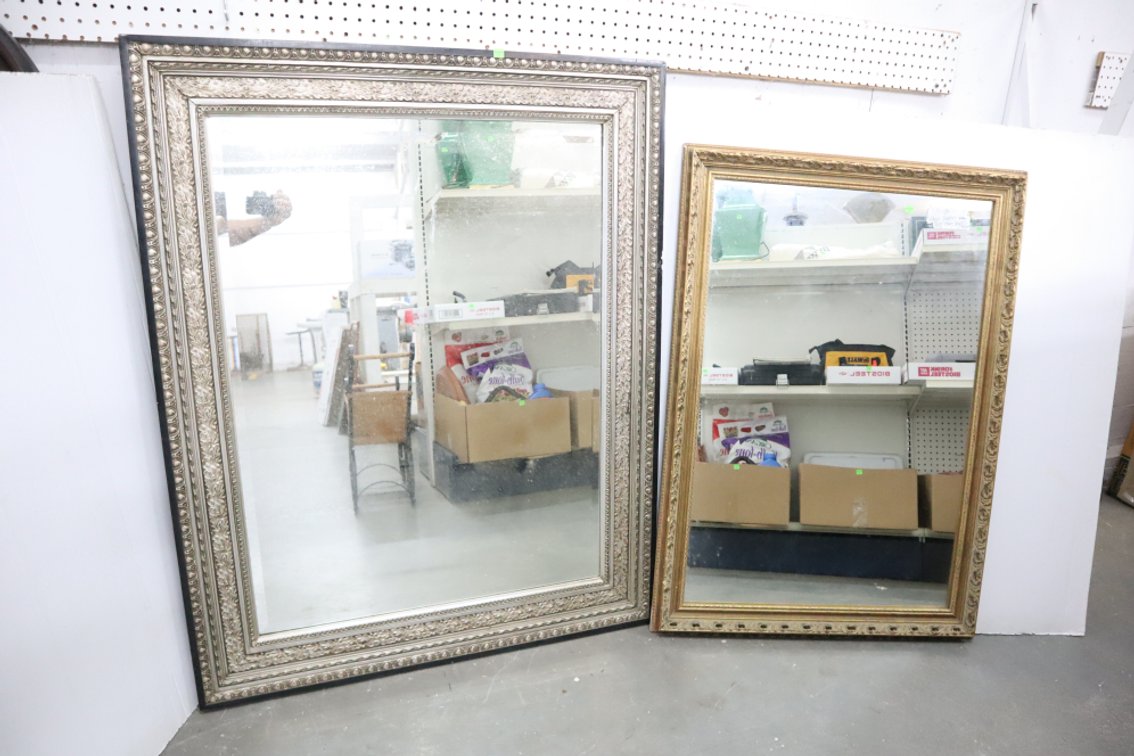 Pair of Large Framed Mirrors