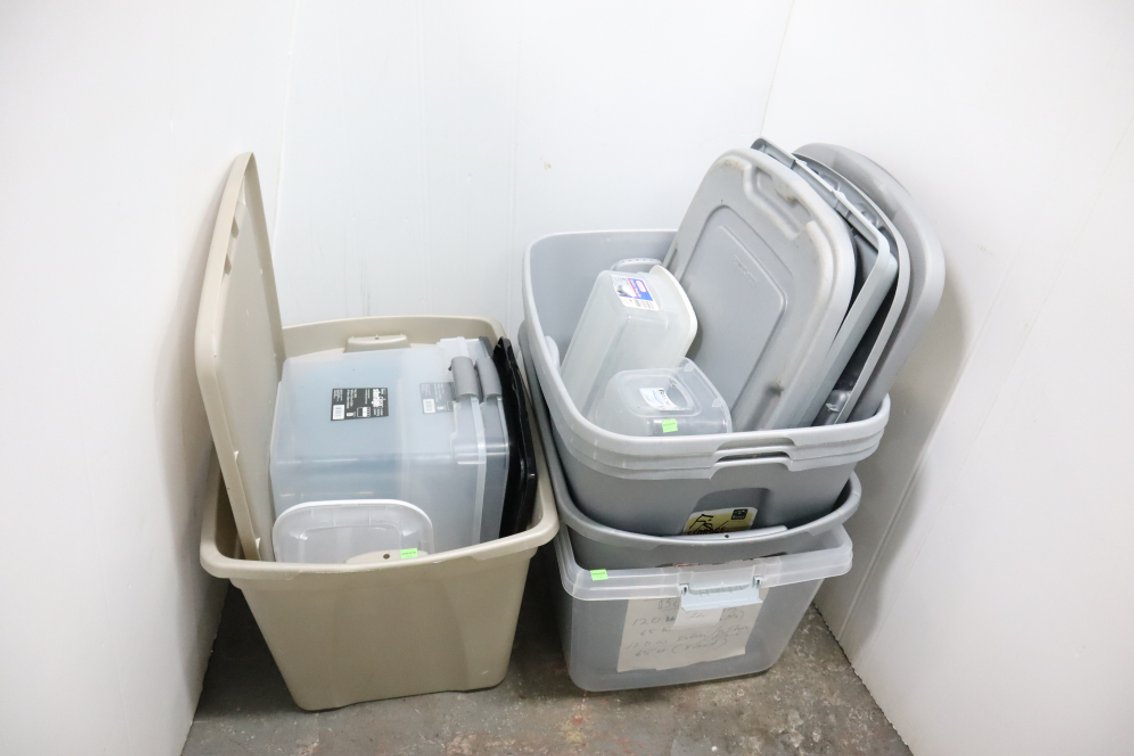 Group of Storage Totes