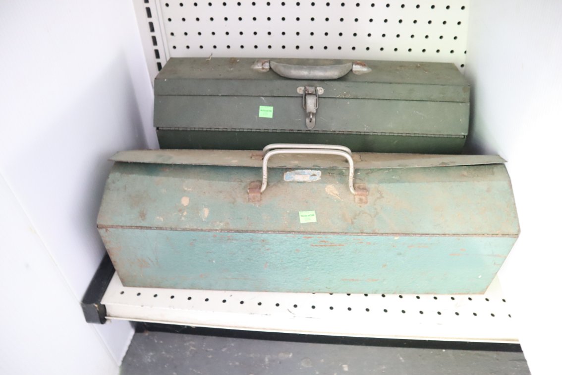 Pair of Metal Tool Boxes