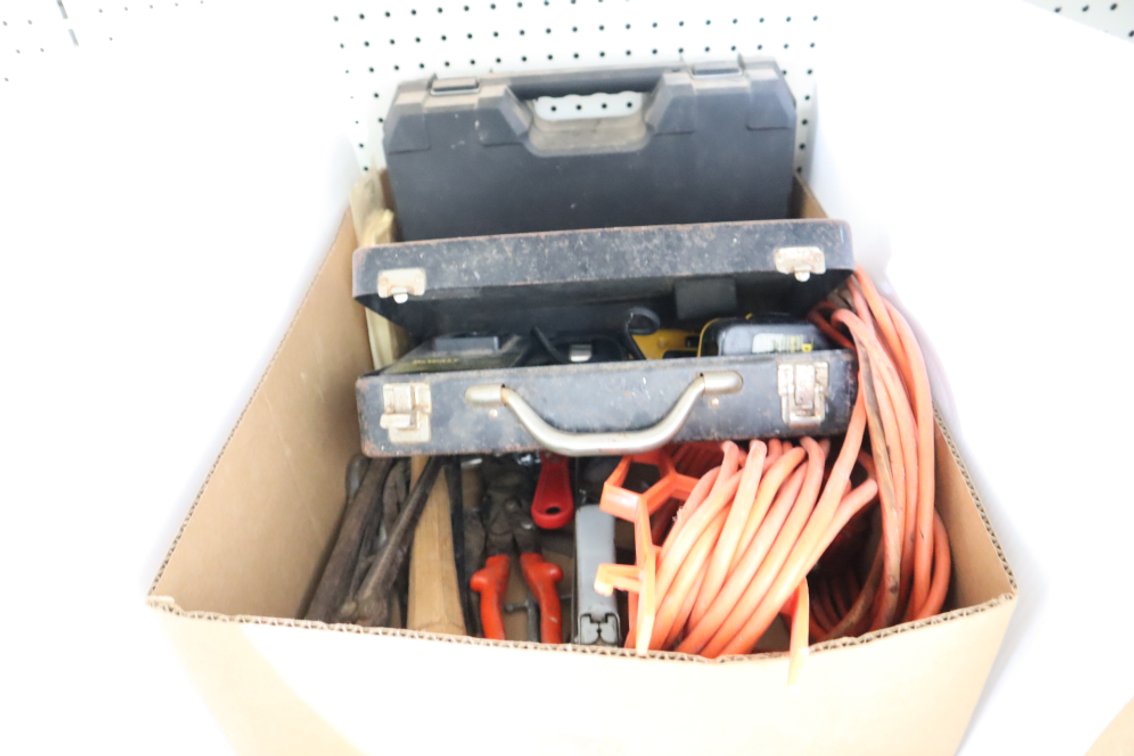 Dewalt Cordless Drill, Dewalt Tool Case, Extension Cord, Shop Items