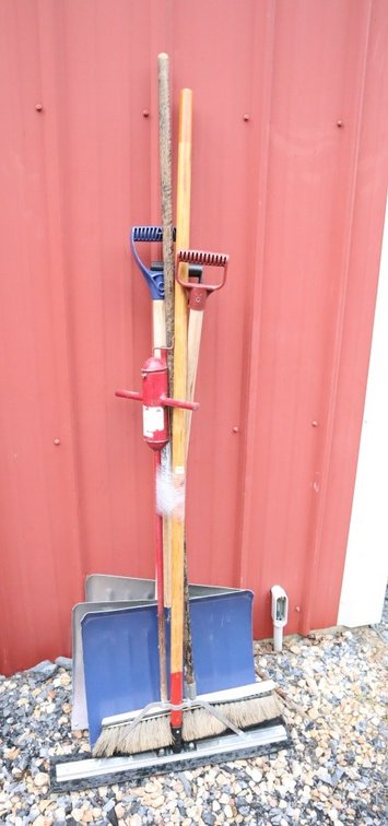 Snow Shovels, Broom and Squeegee