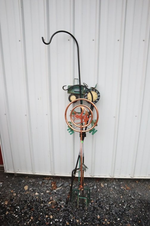 Planter Hooks, Copper Sprinkler and Tractor Thermometer