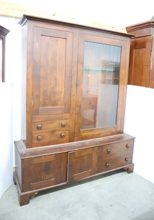 Antique Gun Cabinet, Lock Key Included