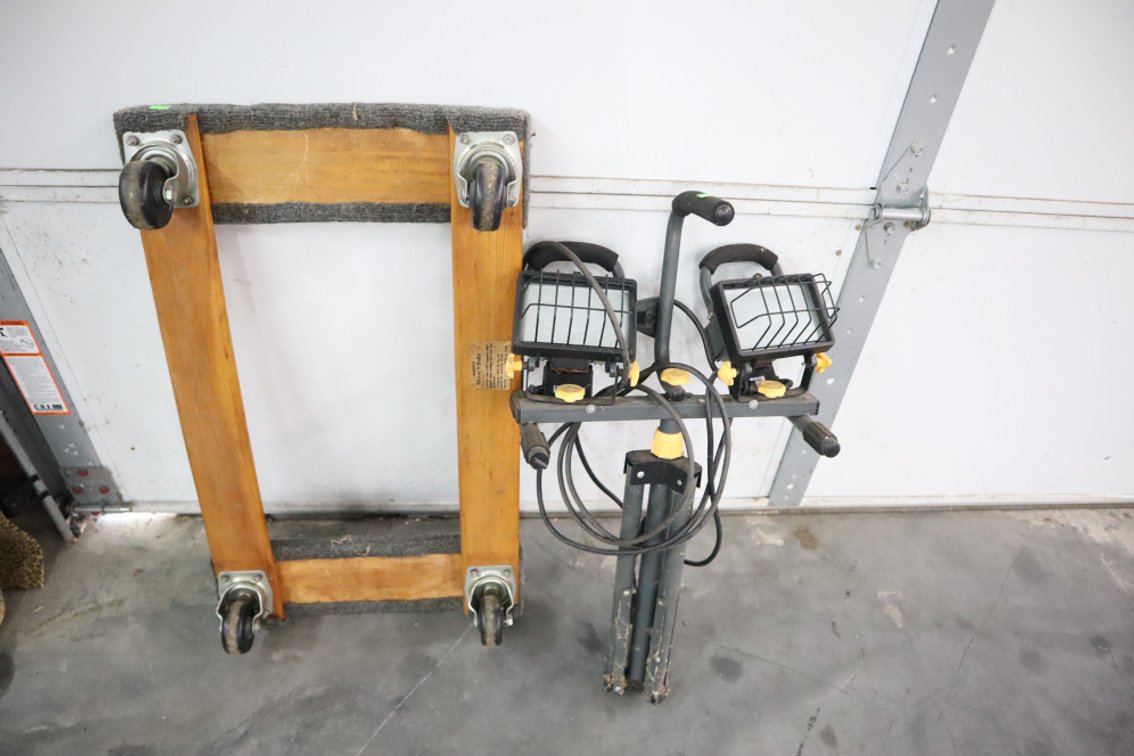 Furniture Dolly and Work Light