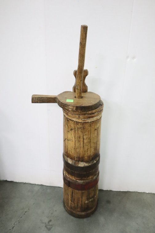 Antique Wooden Butter Churn