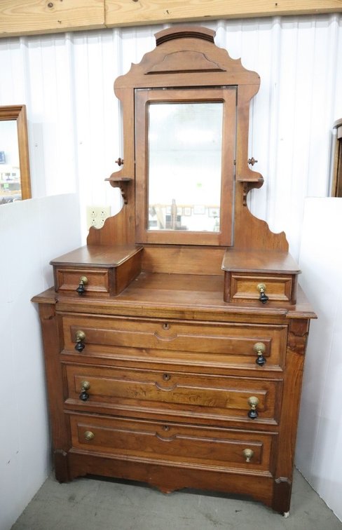 Antique Mirrored Dresser