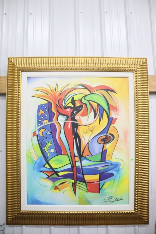 Large Framed Canvas Art