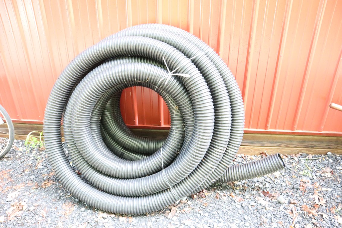Roll of 4-Inch Drain Pipe