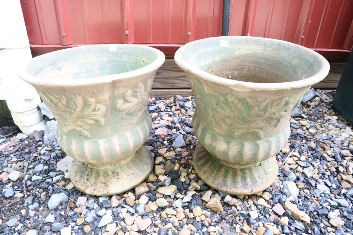Pair of Clay Planters