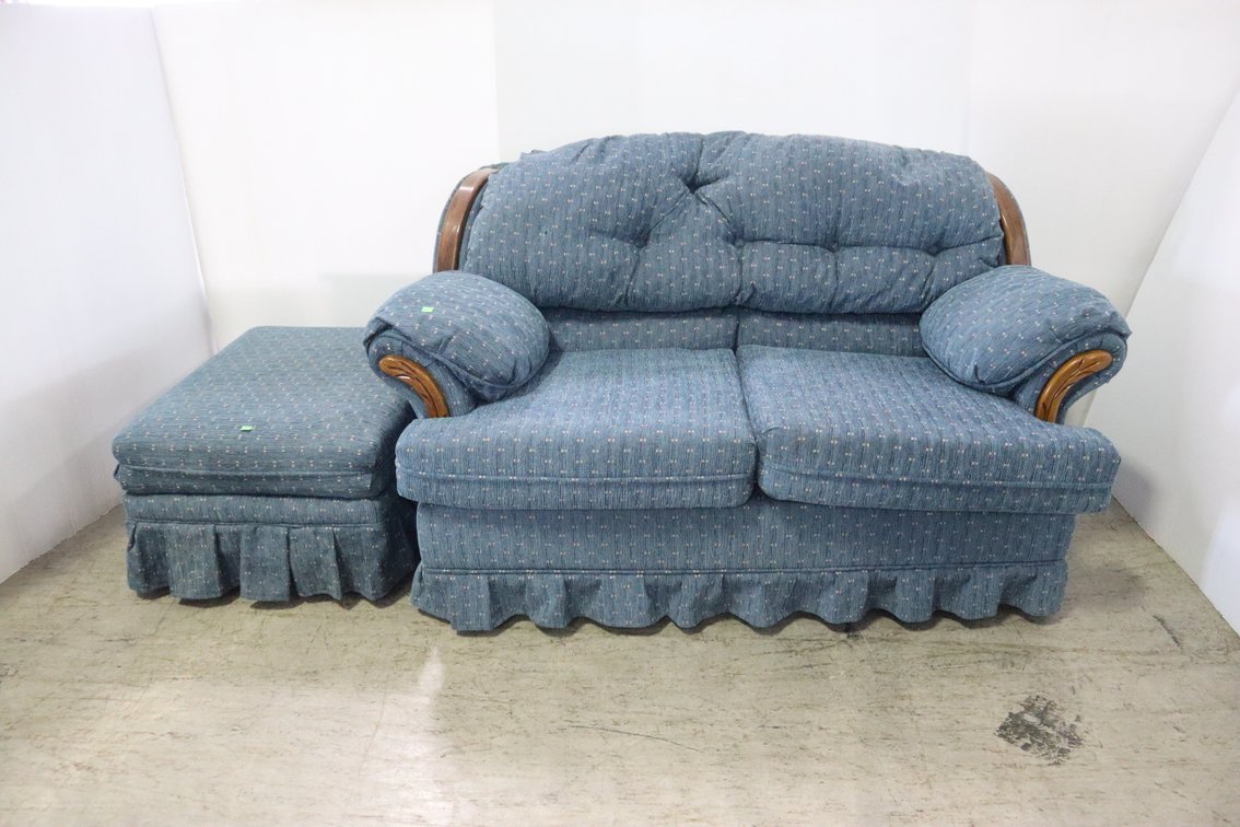 Loveseat and Ottoman