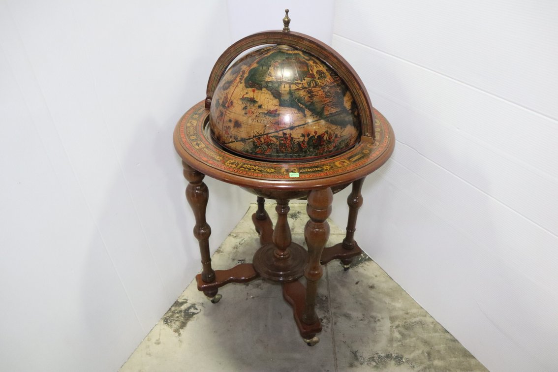 World Globe Bar "Cabinet" On Stand