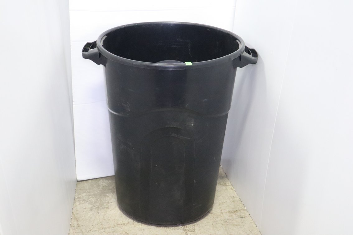 Plastic Trash Barrel