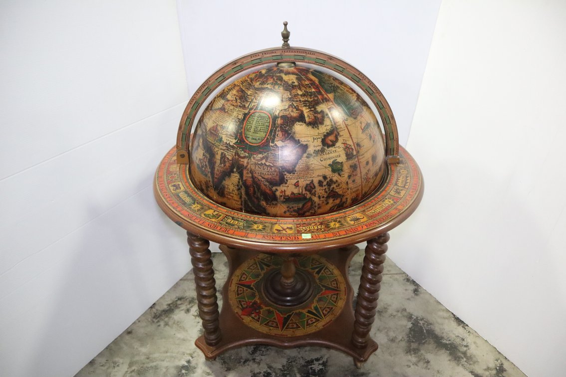 World Globe Bar "Cabinet" On Stand