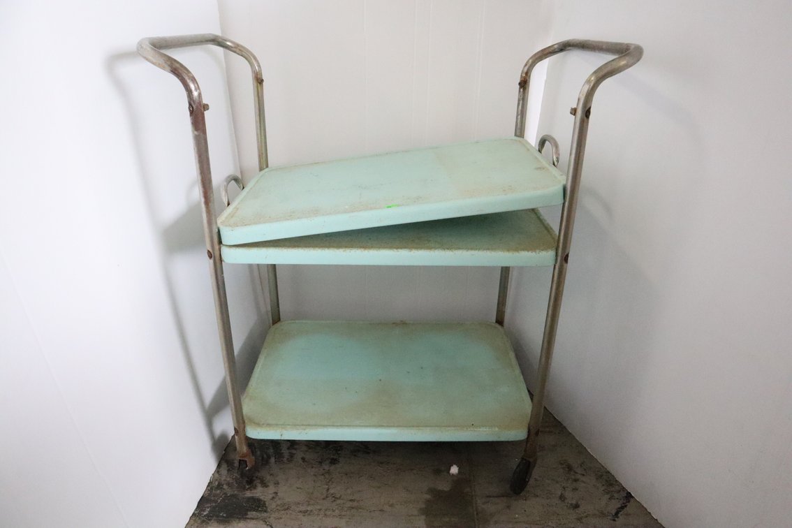 Vintage Microwave Cart