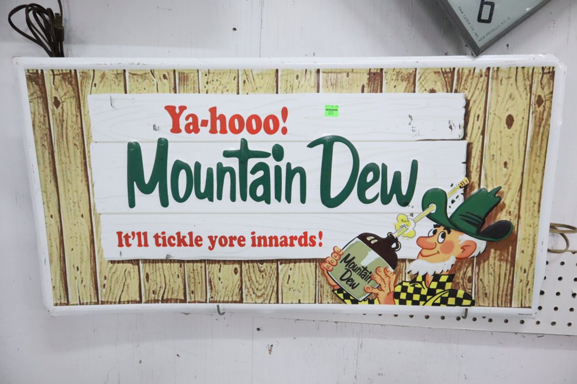 Mountain Dew Metal Sign
