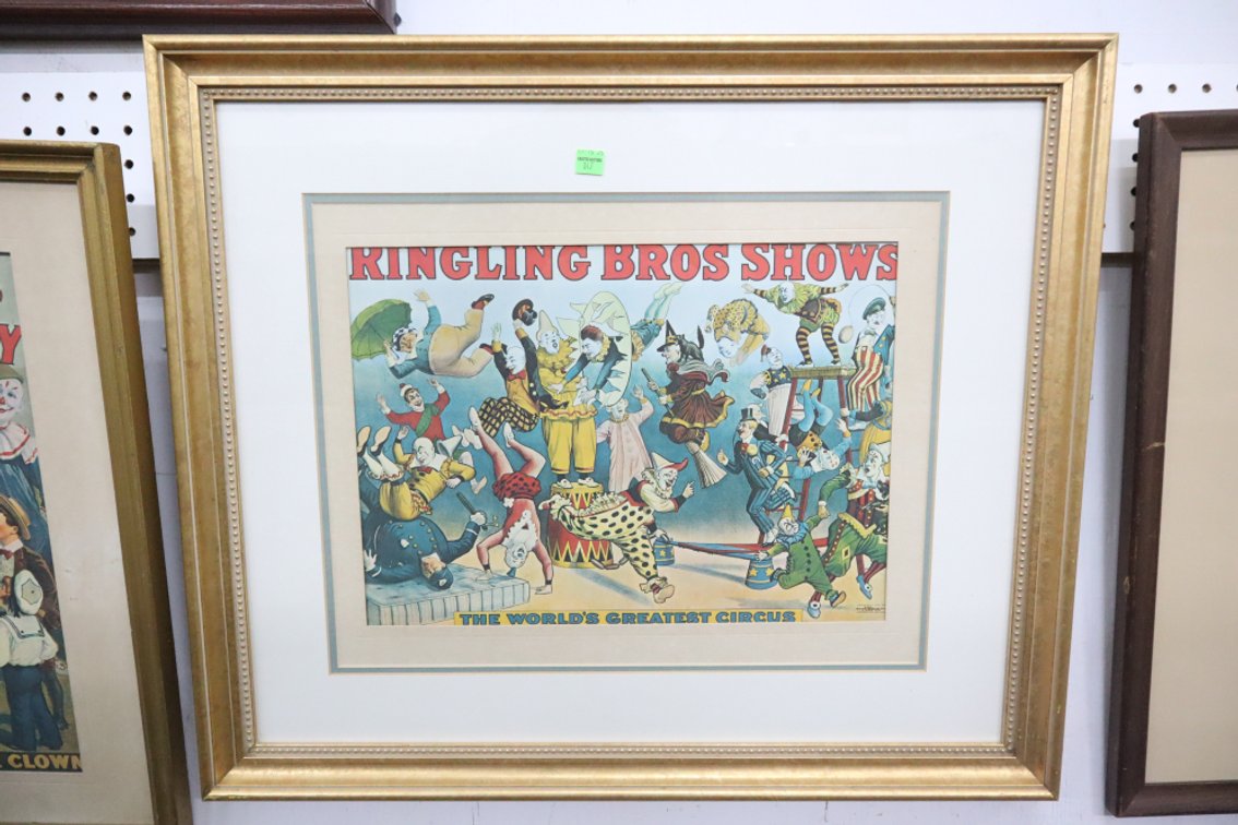 Ringling Bros Framed Poster